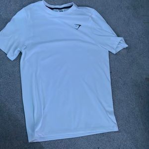 Gymshark white fitted tee